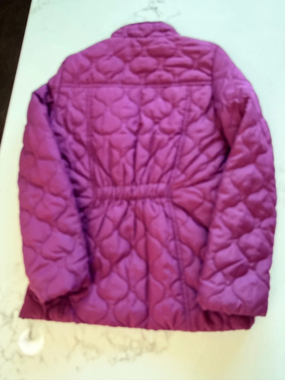 SO Girls Quilted Purple Puffer Jacket with Front Zippers